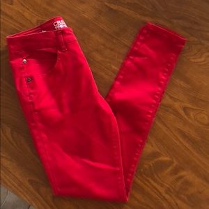 Red jeans size 3